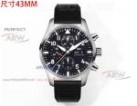 Super clone TW factory IWC pilot IW378003 black dial Swiss 7750 movement watch 